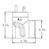 Ac Works EVSE RV/Generator TT-30 Plug to 50A Electric Vehicle Adapter for Tesla EVTT30MS